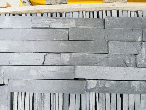 Плитка чёрная из натурального камня фасадная 30 см * 5 см, толщина 7 мм -30 мм купить в Лангепасе