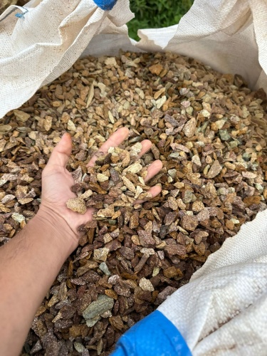 Златолит персиковый декоративная каменная крошка купить в Лангепасе