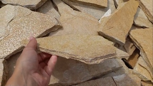 Плитняк златолит жёлтый для фасада 1,5-3 см купить в Лангепасе